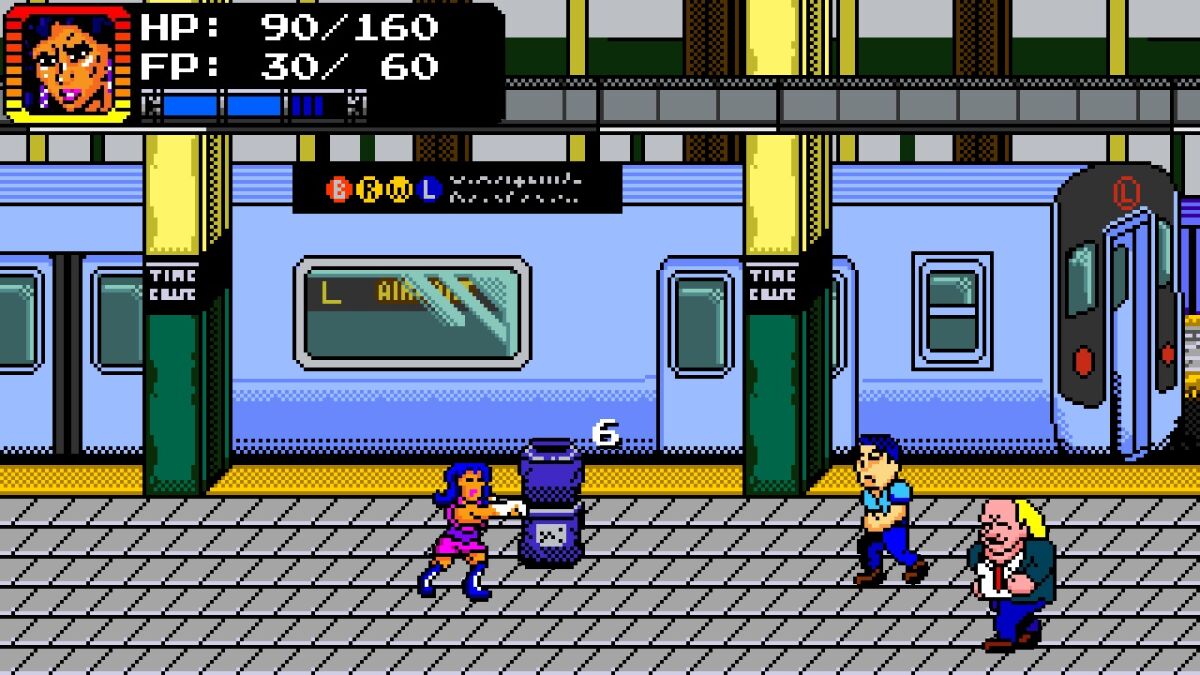 A battle in "Treachery in Beatdown City."