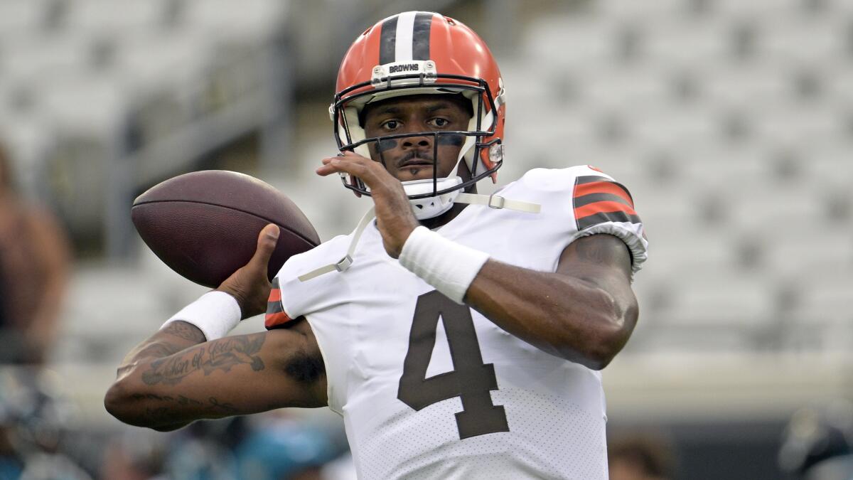 Deshaun Watson's odds of suiting up for Week One of 2022 NFL