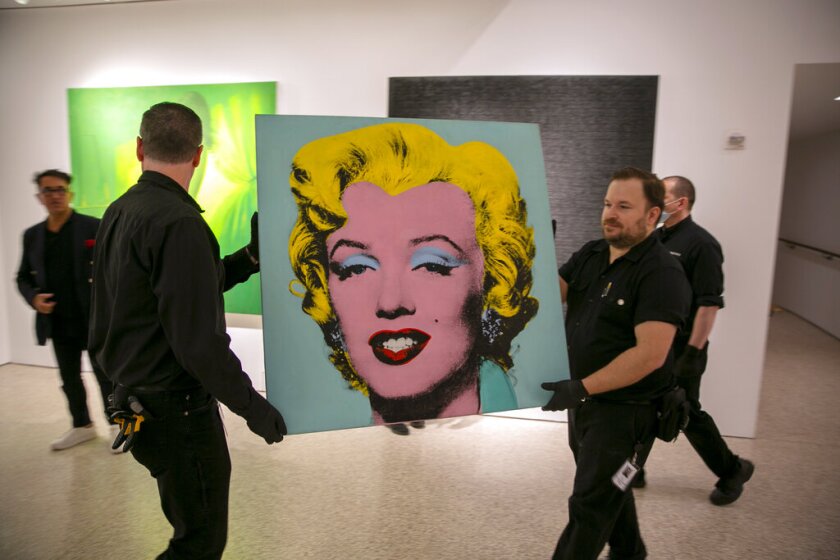 La pintura "Shot Sage Blue Marilyn" realizada por el artista Andy Warhol en 1964