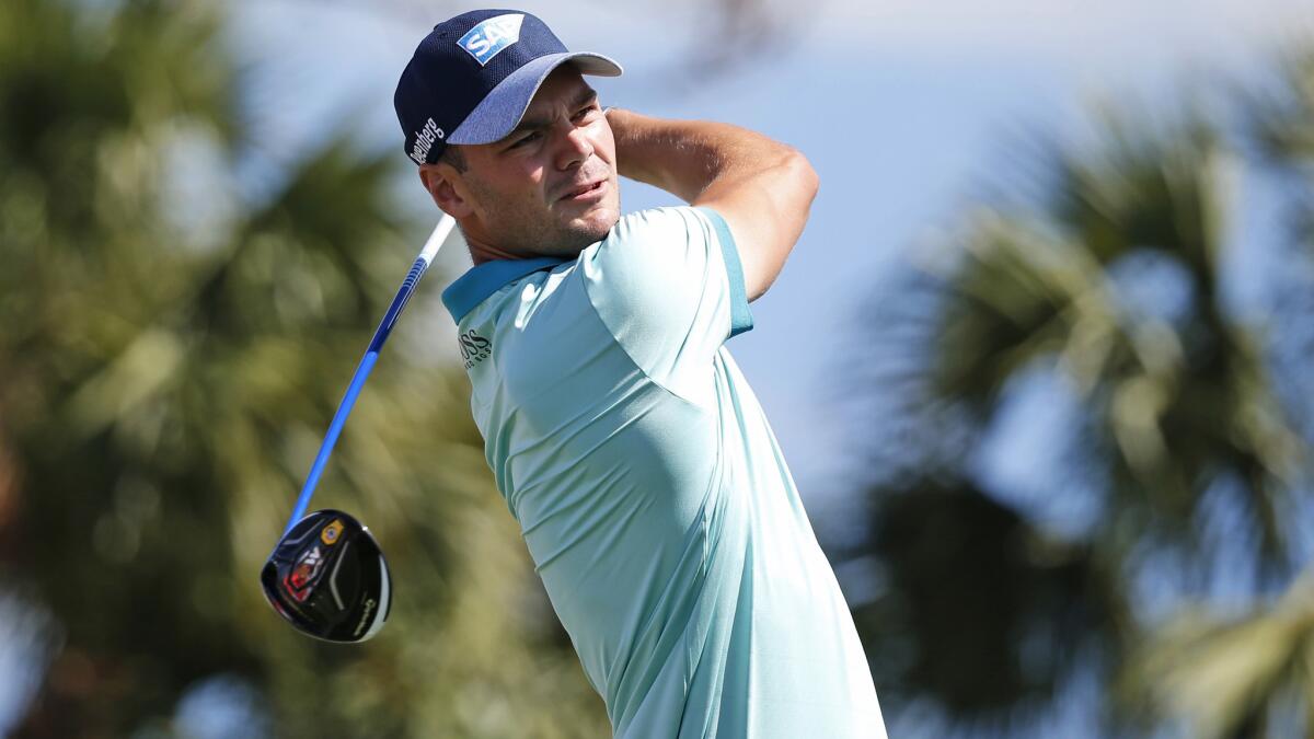 Martin Kaymer tees off at No. 4 during the first round of the Honda Classic on Thursday.
