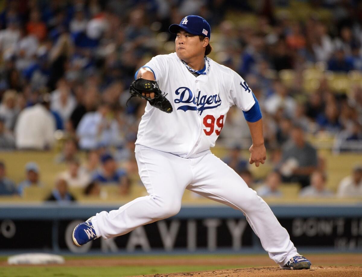 Dodgers pitcher Hyun-Jin Ryu has a 3.52 ERA in his last 10 starts.