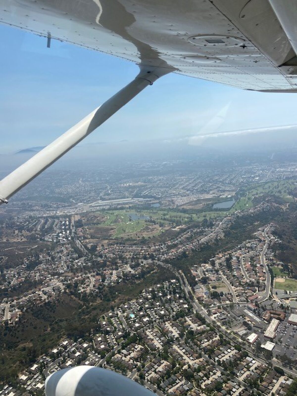 A view from Charlie Lansky's in-flight adventures.