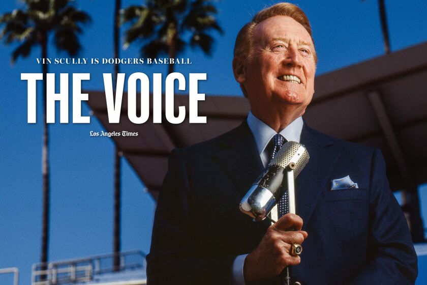 Legendary Dodgers announcer Vin Scully is celebrated in the forthcoming book, "The Voice."