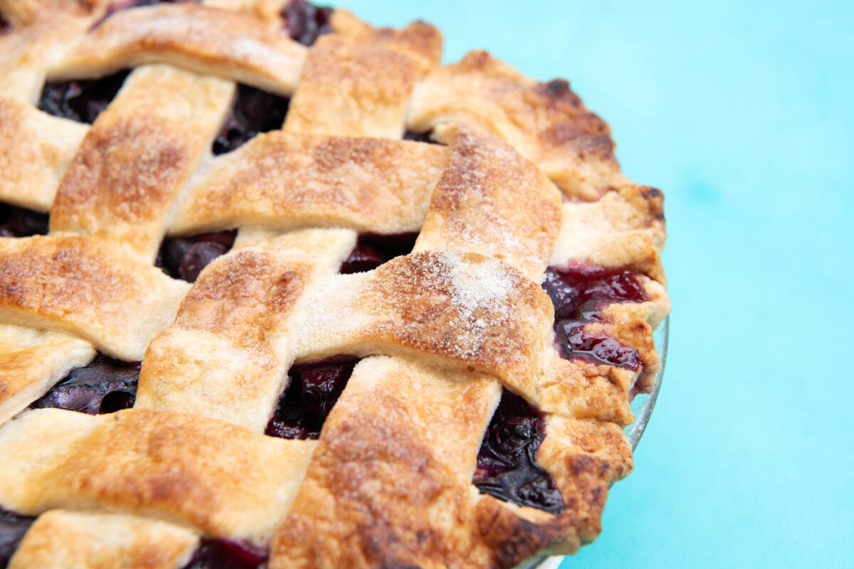 You can combine both variations into one summer fruit lattice pie.