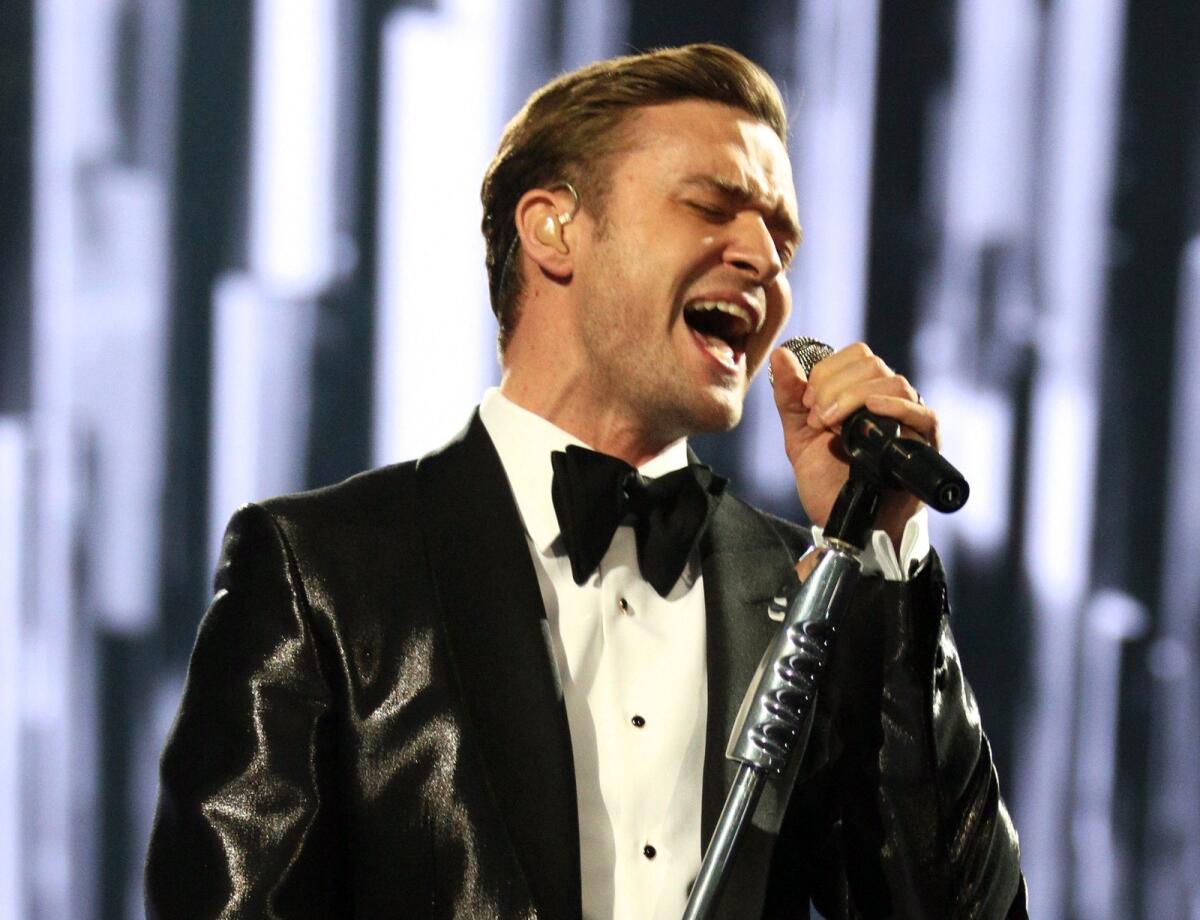 Justin Timberlake and Macklemore & Ryan Lewis lead the nominees with six apiece.