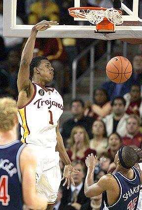 Nick Young puts in 2 of his game high 30 points late in the game against Arizona.