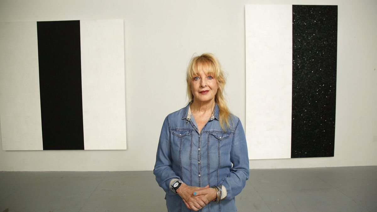 Mary Corse, shown in her studio, will be the subject of a career survey at the Whitney Museum in New York.
