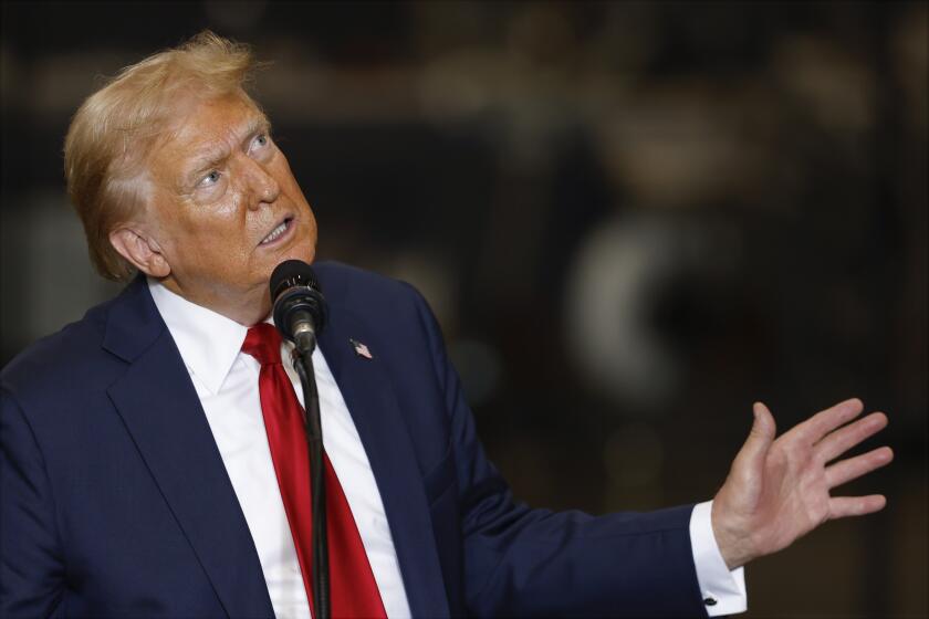 Republican presidential nominee former President Donald Trump speaks at a campaign event in Mint Hill, N.C., Wednesday, Sept. 25, 2024. (AP Photo/Nell Redmond)