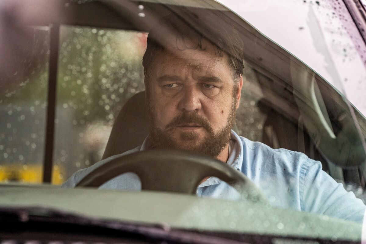 Russell Crowe in the thriller 'Unhinged,' which has changed release dates multiple times.
