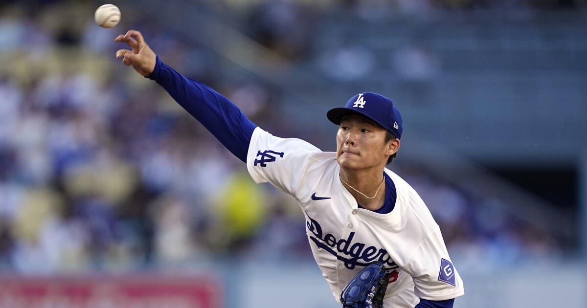 Dodgers-Spieler Yoshinobu Yamamoto verlässt das Feld wegen nachlassender Geschwindigkeit vorzeitig