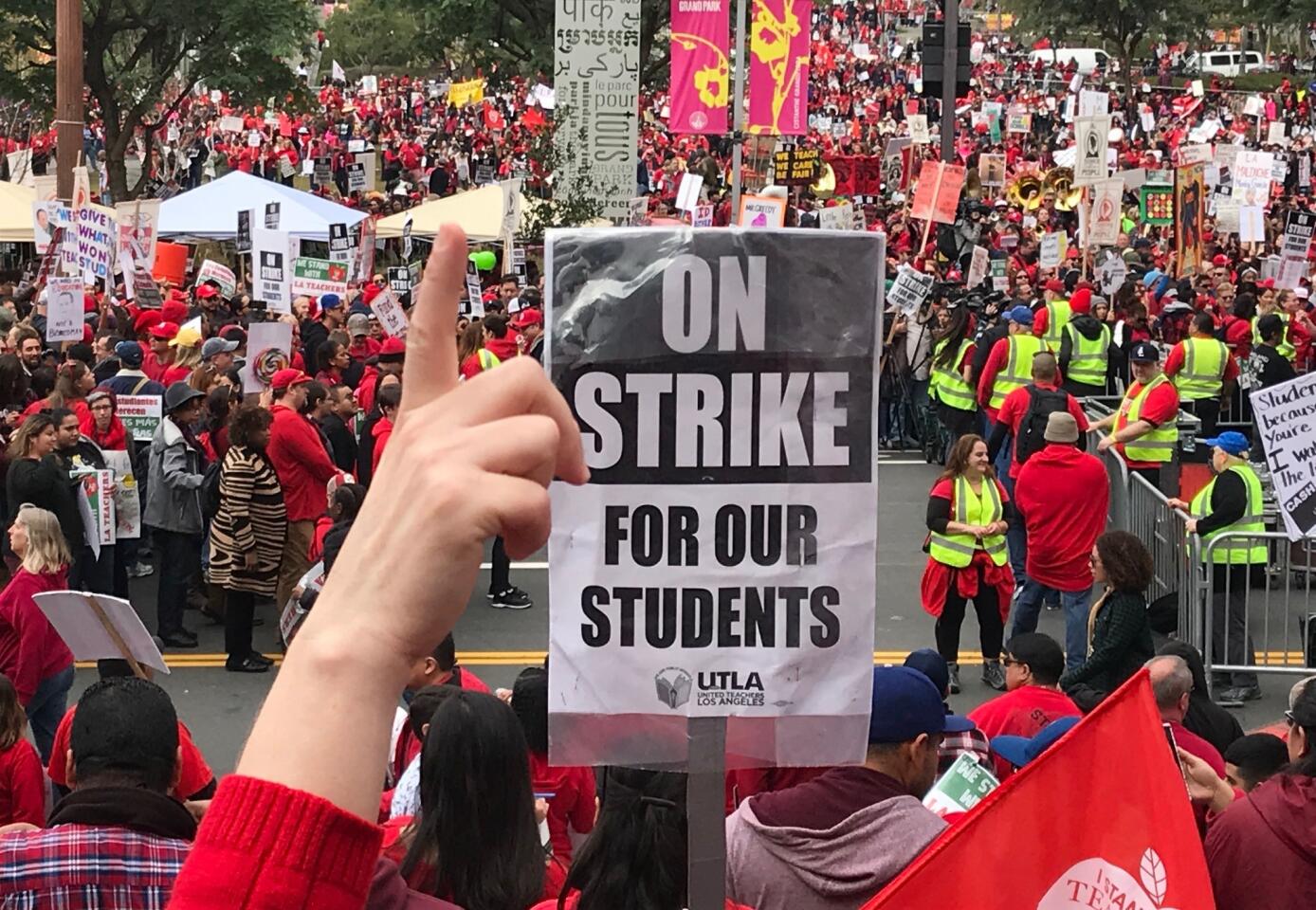 L.A. teachers go on strike