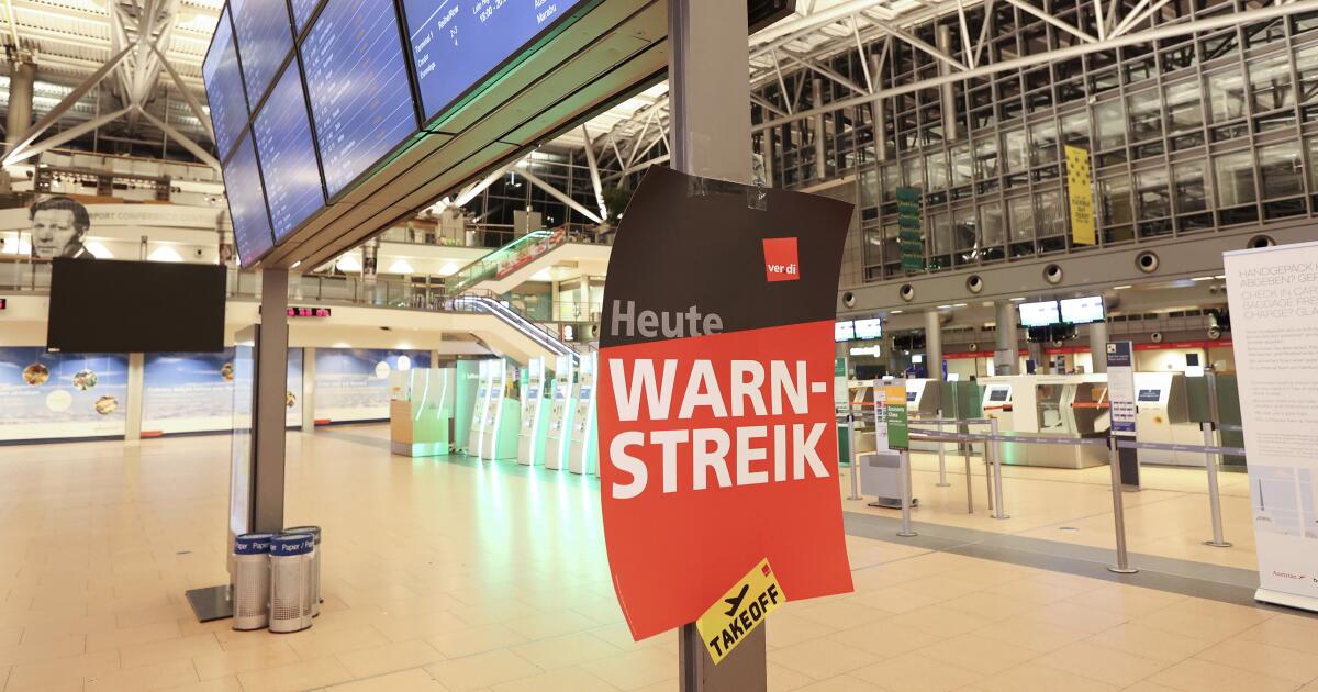 Durch Streiks von Sicherheitskräften an deutschen Flughäfen werden Hunderte Flüge gestrichen