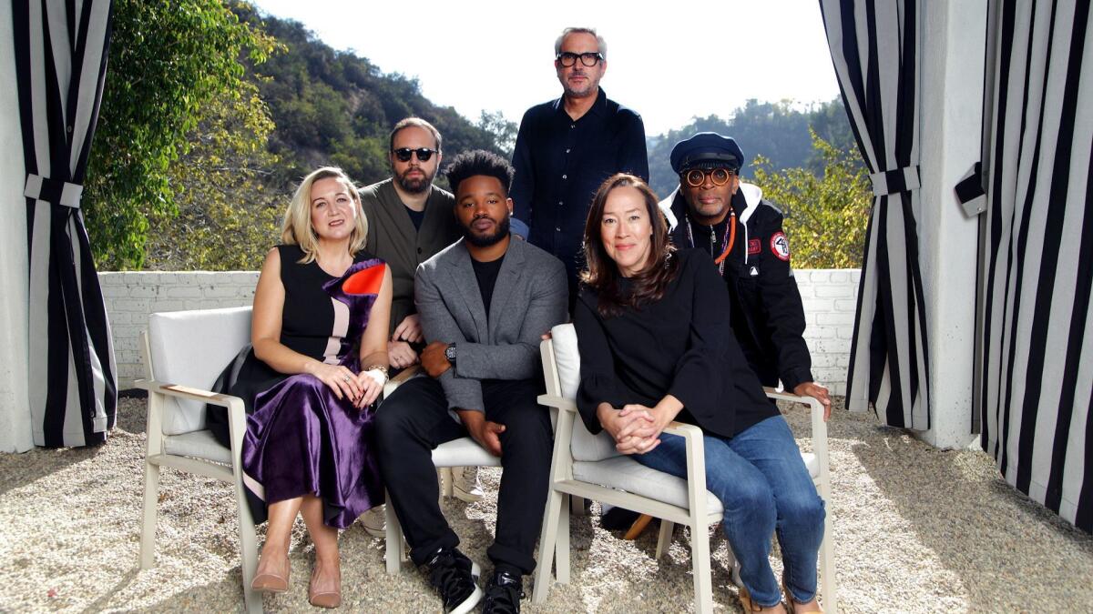 The Envelope Live Directors Roundtable featuring Spike Lee ("BlacKkKlansman"), Ryan Coogler ("Black Panther"), Karyn Kusama ("Destroyer"), Josie Rourke ("Mary Queen of Scots") Yorgos Lanthimos ("The Favourite") and Alfonso Cuaron ("Roma").