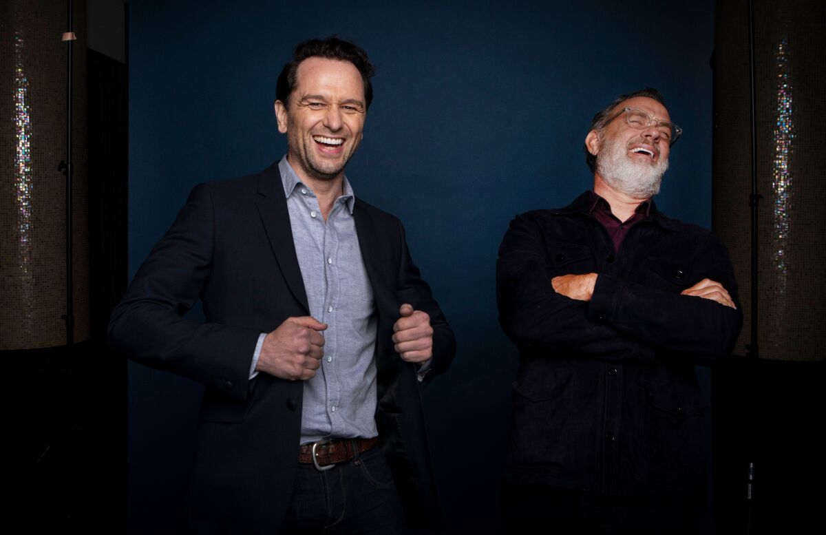 Matthew Rhys and Tom Hanks star in "A Beautiful Day in the Neighborhood."