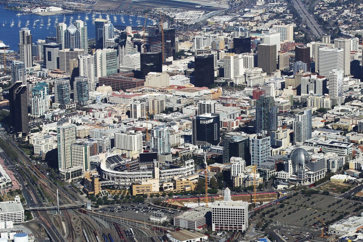 Downtown San Diego seen from above