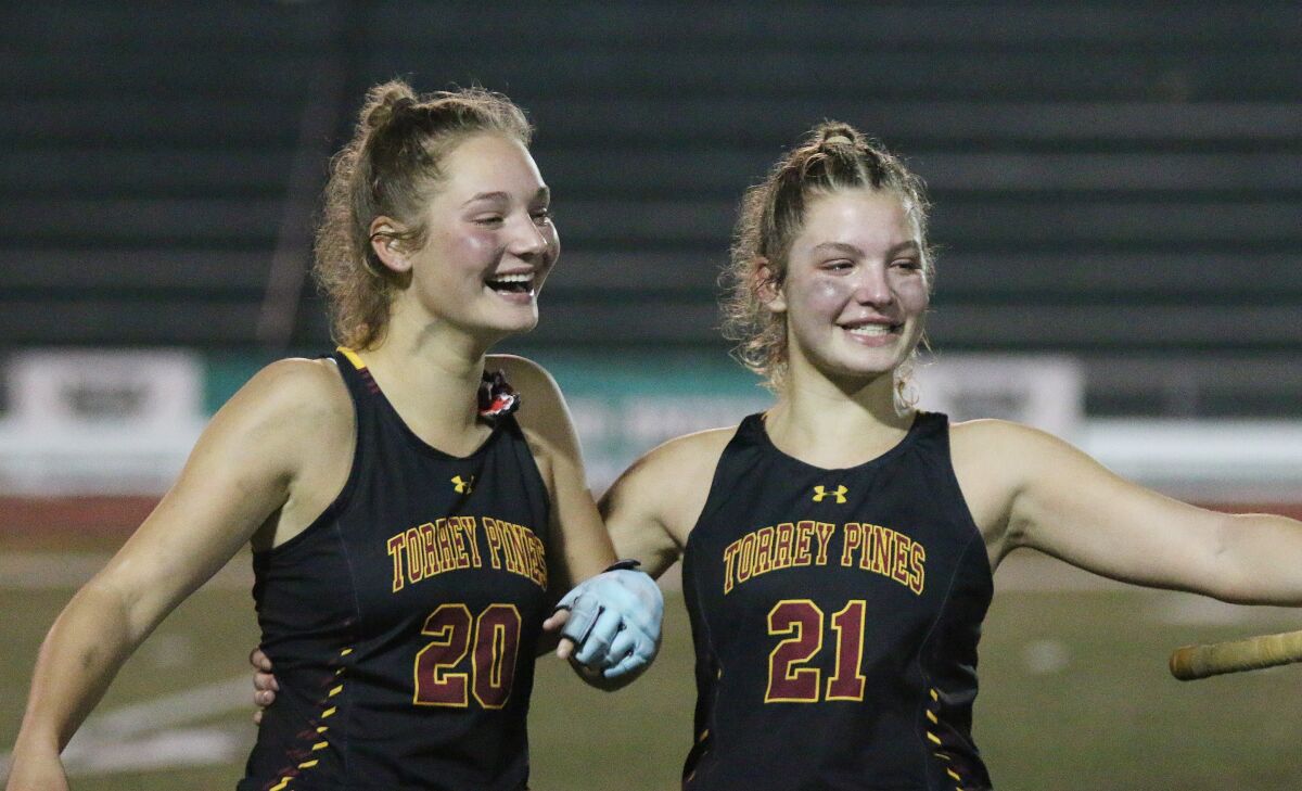 The Klas sisters managed a post-game smile after the tough loss.