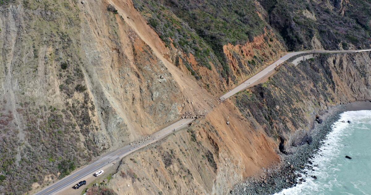 Man injured making an attempt to bike throughout an energetic Huge Sur landslide