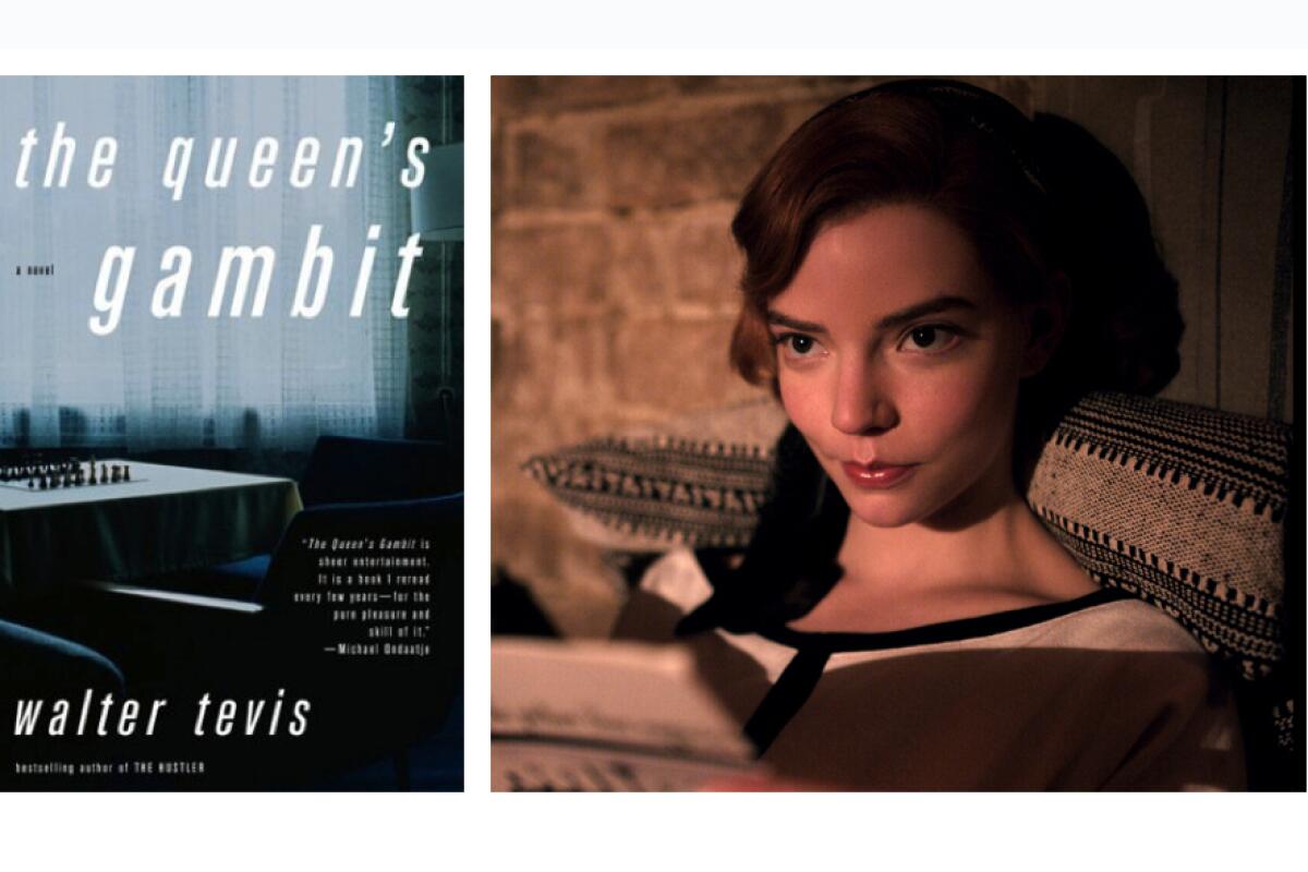 Anya Taylor-Joy in "The Queen's Gambit," based on book by same title. 