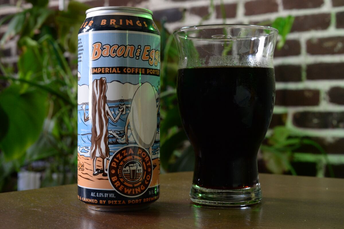 Bacon & Eggs, an Imperial Coffee Porter from Pizza Port Brewing Co.