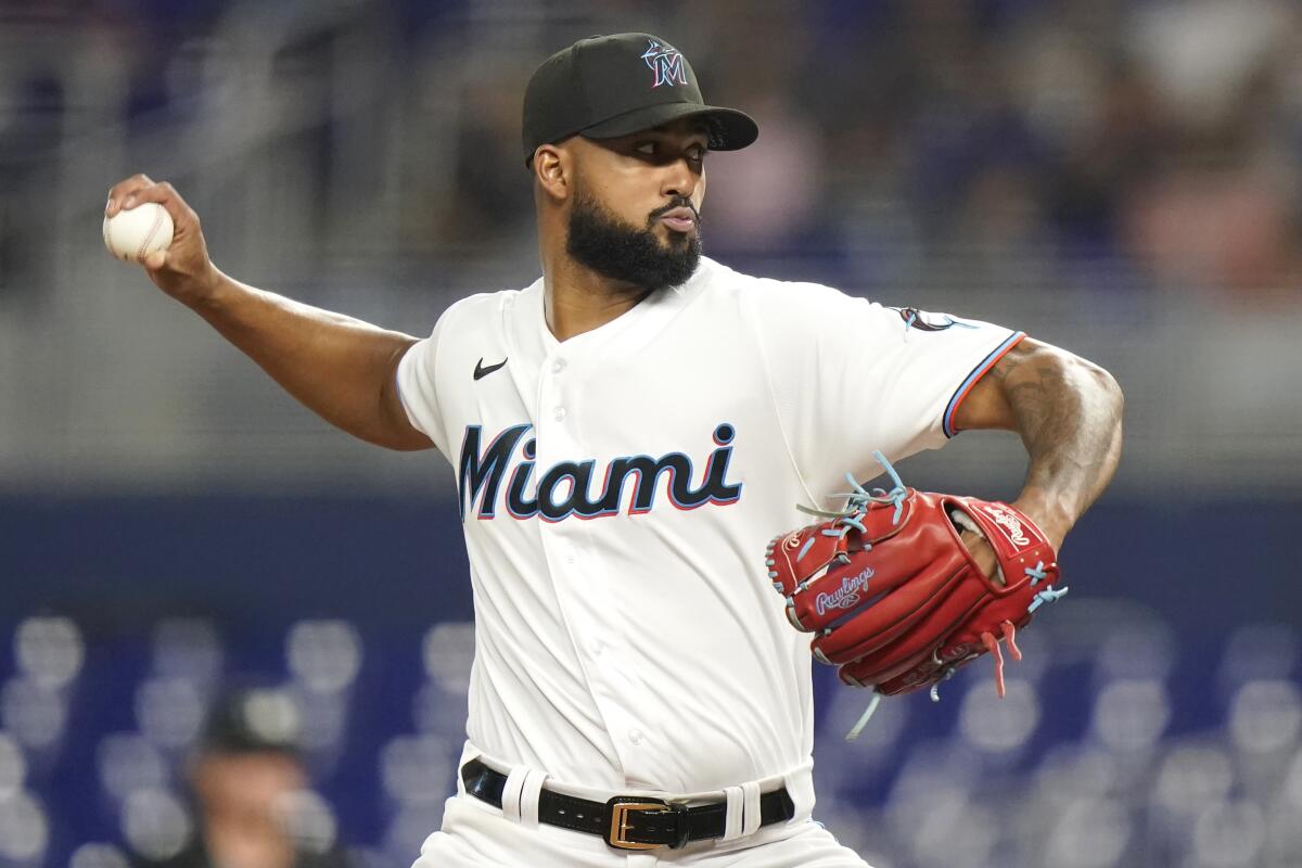 Alcantara retires last 20 batters, Marlins beat Nats 8-2