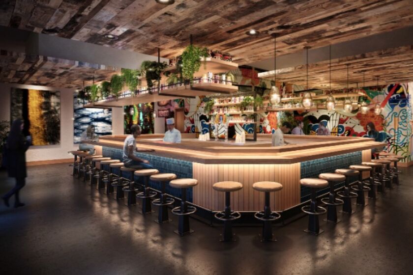 A rendering of the new Temaki Bar set to open in Encinitas in March.