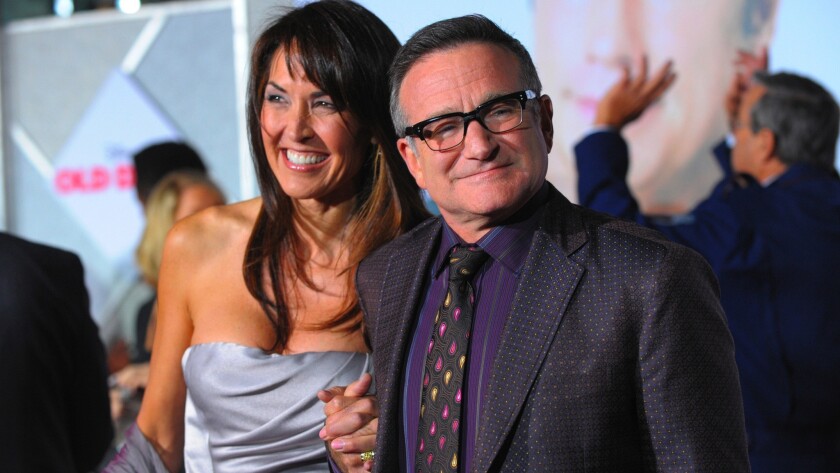 Robin Williams "was keeping it together as best he could" regarding his Lewy body dementia diagnosis, his wife Susan Williams said on "Good Morning America." "But the last month he could not."