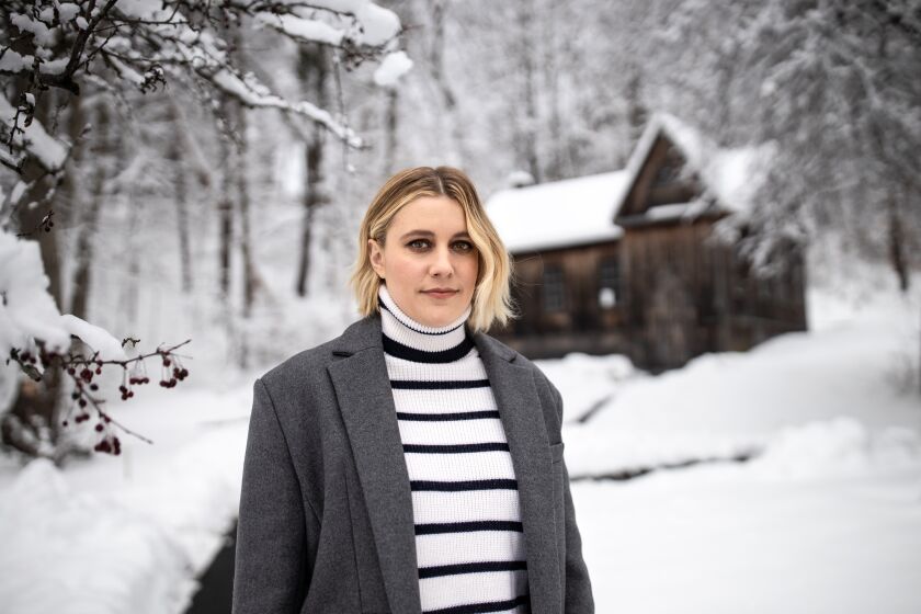 12/04/2019 CONCORD, MA Director Greta Gerwig (cq) posed for a portrait at Louisa May Alcott's Orchard House in Concord, Massachusetts. Gerwig was in Concord promoting her new film “Little Women.” (CREDIT: Aram Boghosian/For The Times)