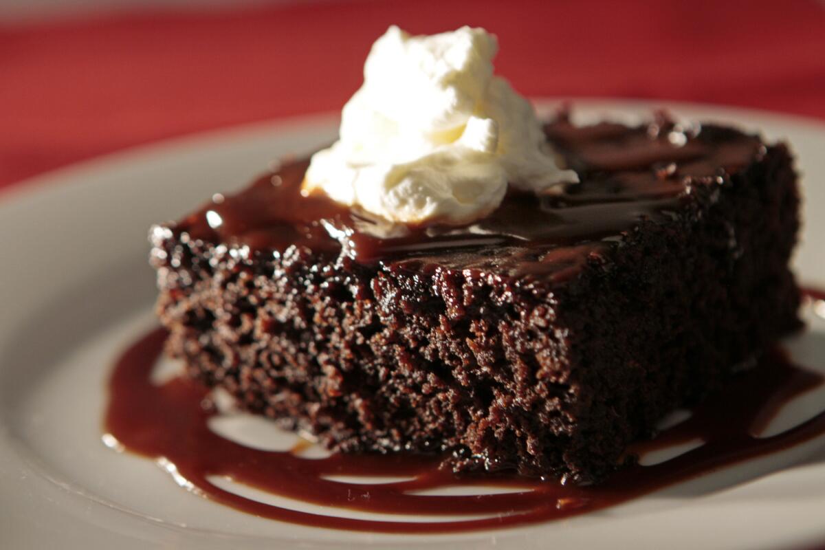 Imperial, in Portland, Ore., serves this gingerbread cake with sticky toffee sauce. Recipe.