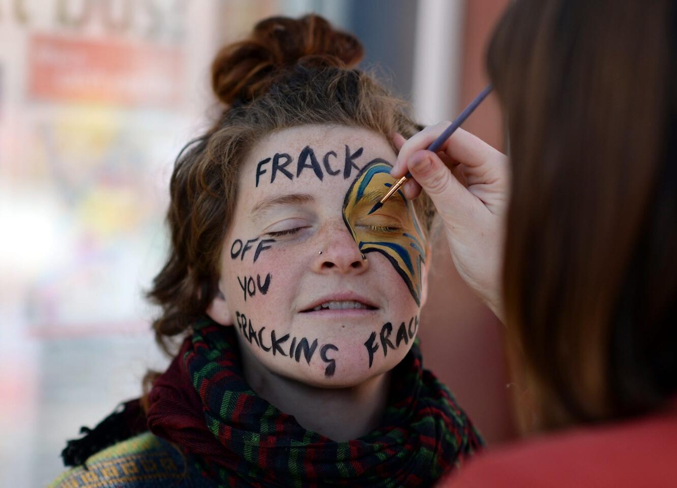 Fracking protest in England