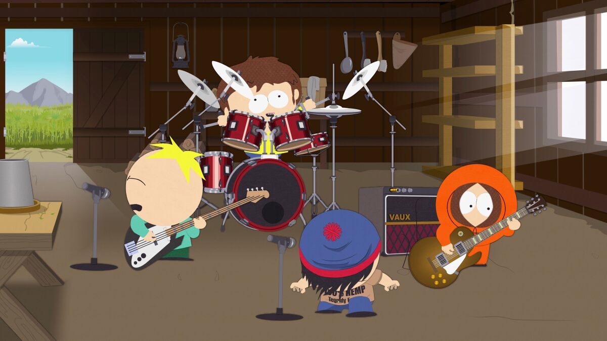 A still from "South Park's" Oct. 2 episode, “Band in China.”