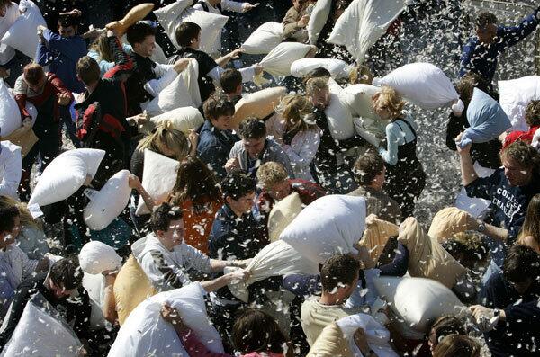 World's largest pillow fight