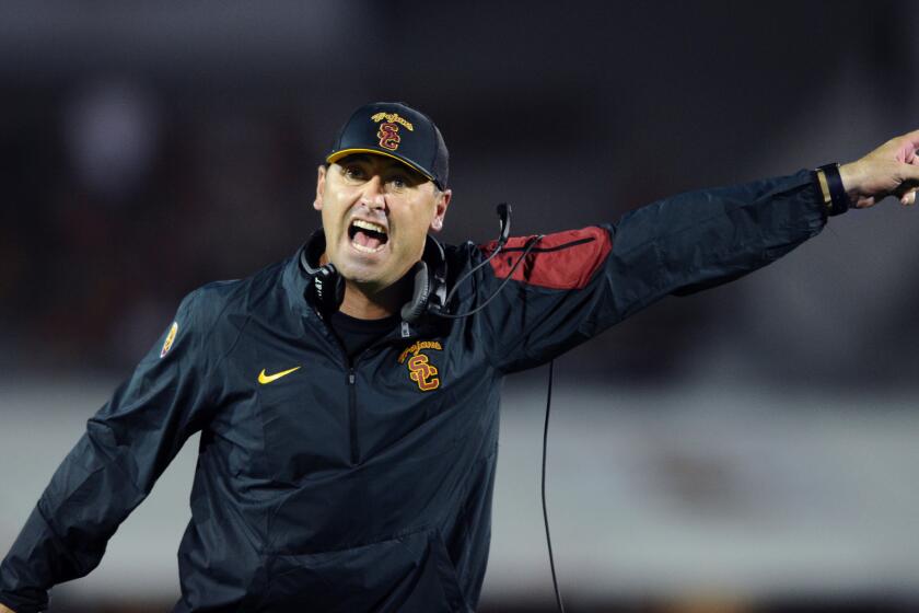 Texas coach Steve Sarkisian rebuilds life after USC fall - Los Angeles Times