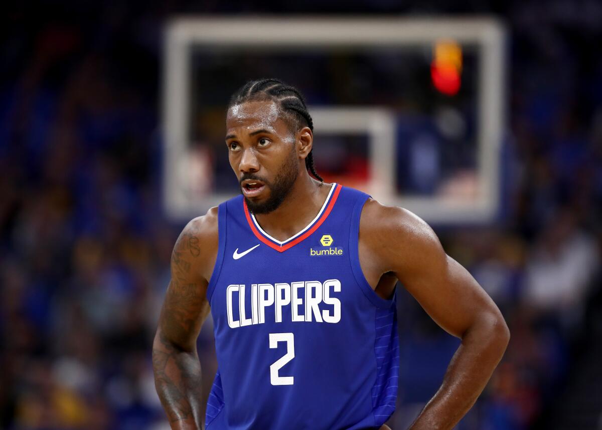 Clippers forward Kawhi Leonard has sat out two of eight games so far this season for load management.