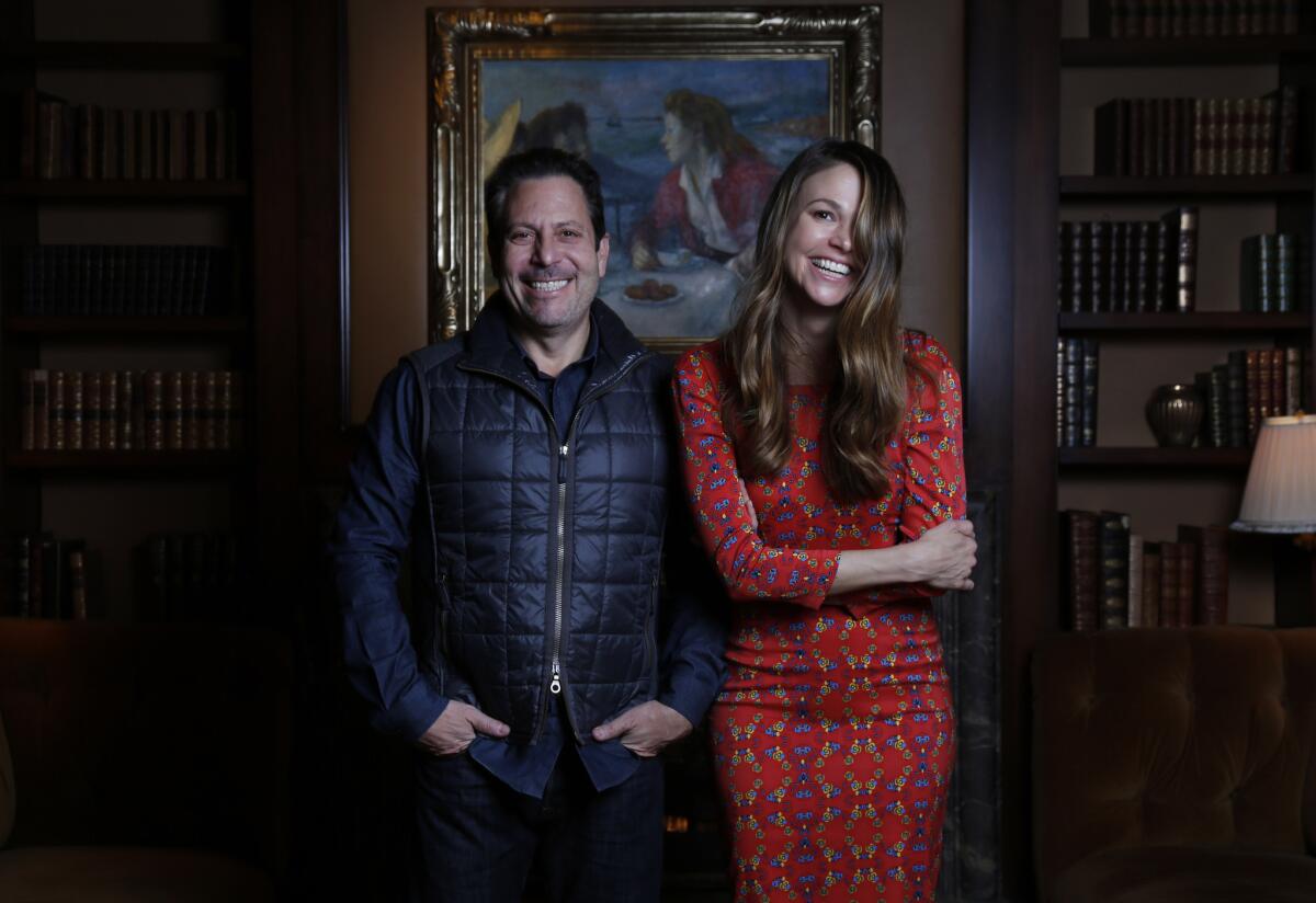 Darren Star, the creator of the TV Land comedy "Younger," and the show's star, Sutton Foster.