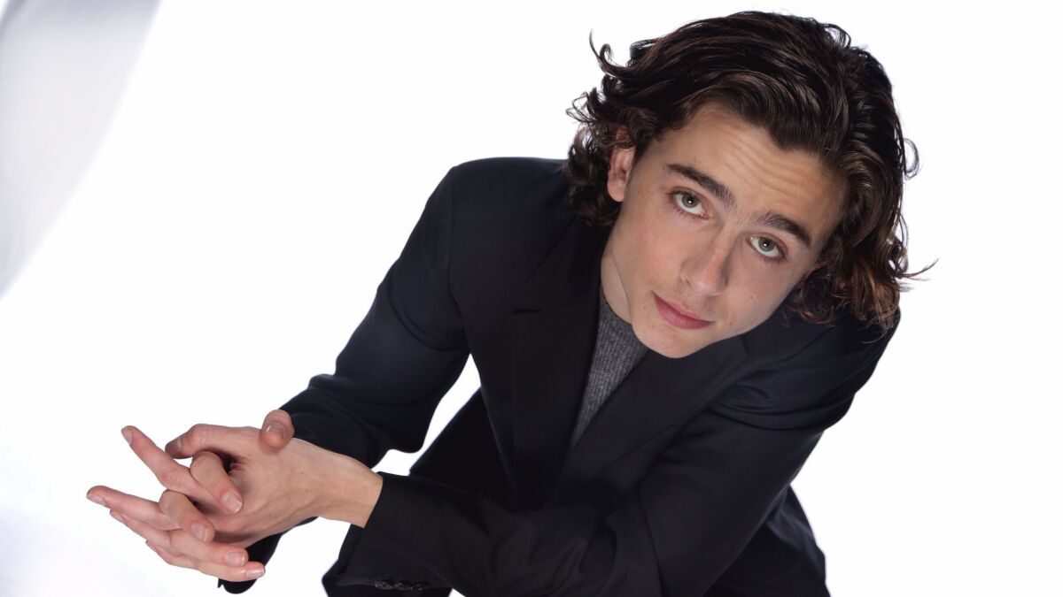 Timothée Chalamet, now 21, has an independent streak. At 17, he started traveling solo for acting work.