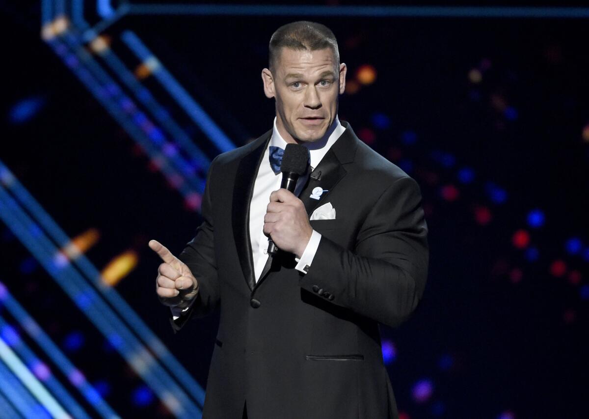 John Cena onstage at the ESPYs.