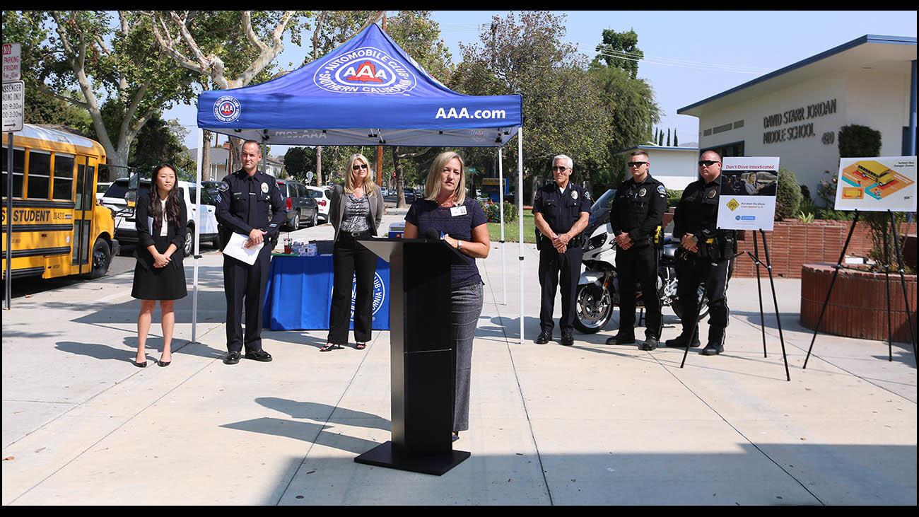 Photo Gallery: Auto Club and Burbank send safety message for new school year