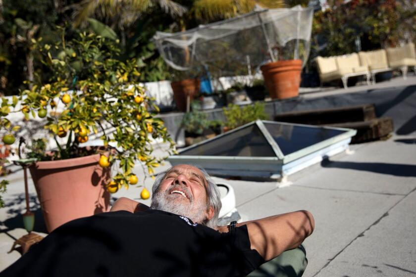 Comedian Tommy Chong's favorite room is his roof.