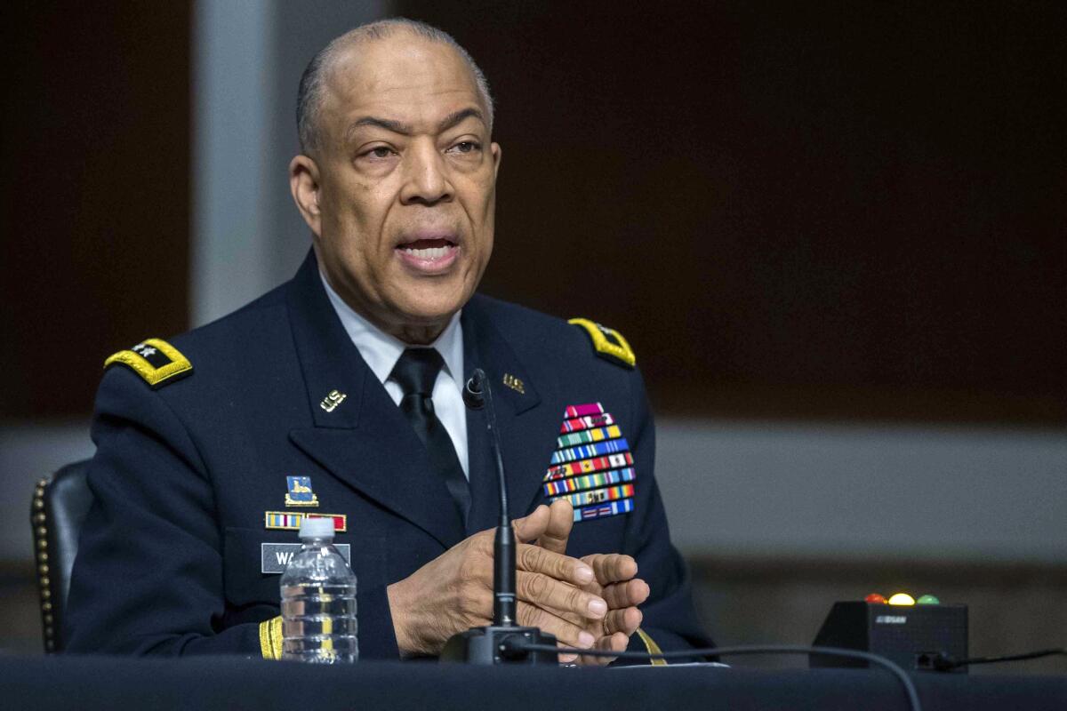 Maj. Gen. William J. Walker testifies. 