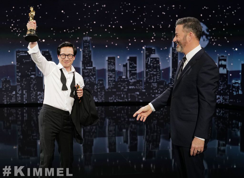 A euphoric Ke Huy Quan crashes 'Jimmy Kimmel' after Oscars: 'Best day of my life'