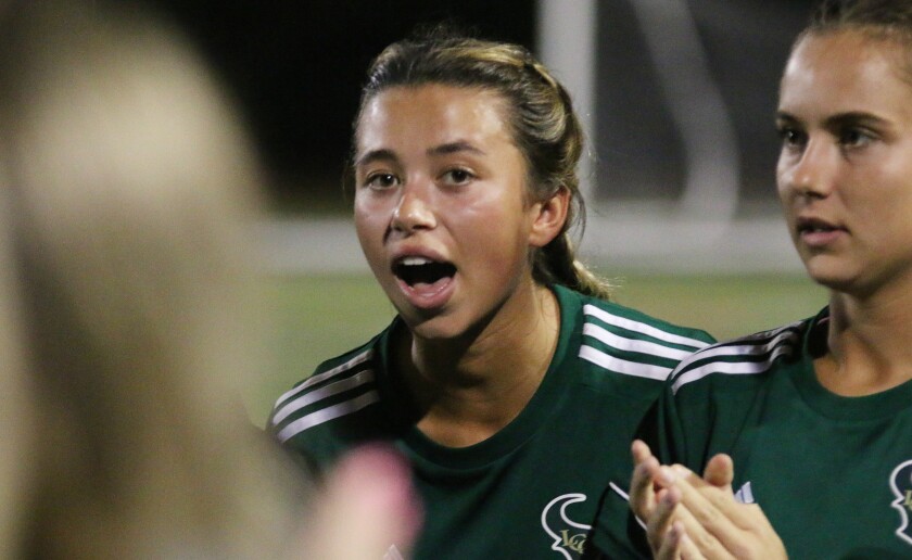 Senior Tyla Ochoa scored the second of the Mavericks' three goals.