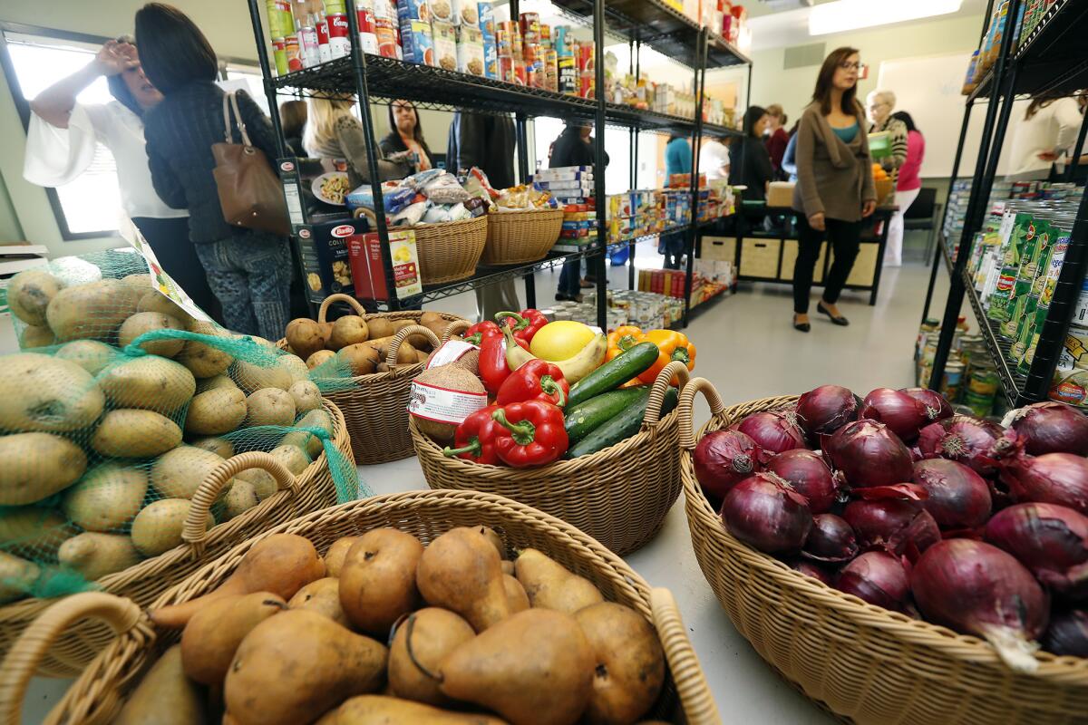Pirates' Cove, a food pantry with more fresh options, at Orange Coast College offers students health food.