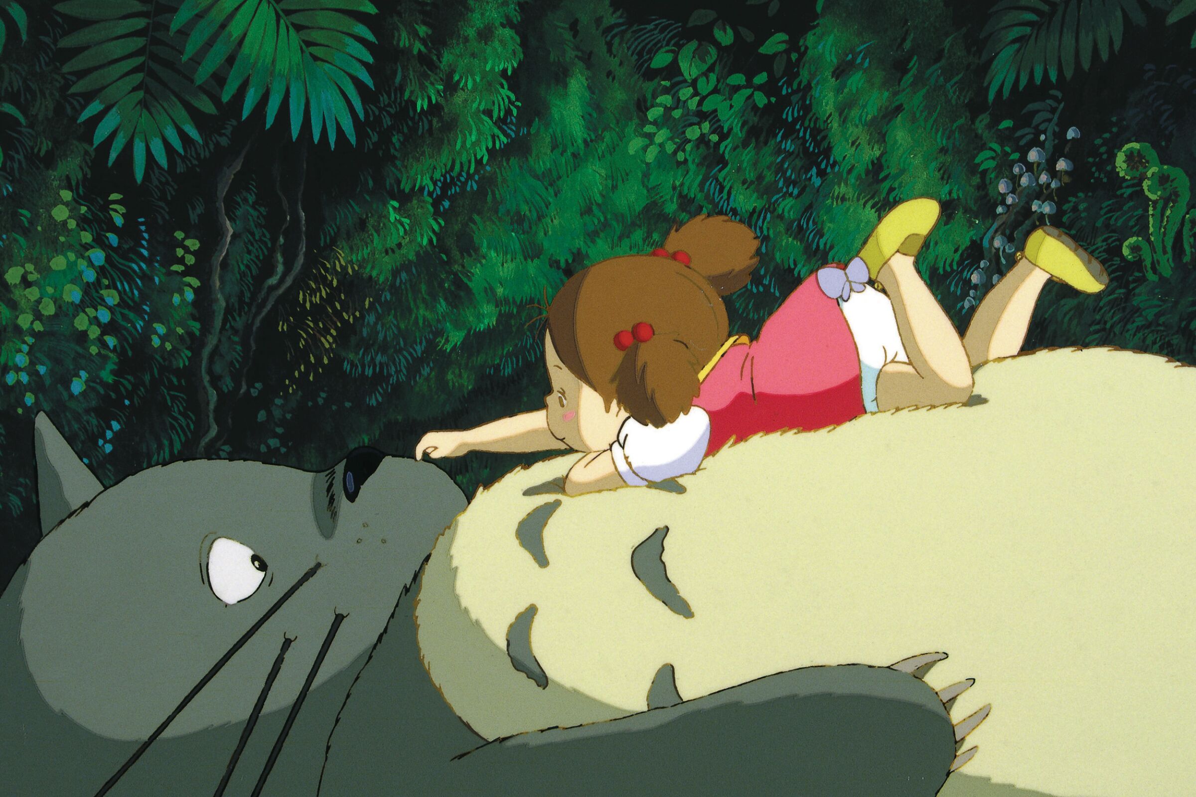 Totoro and Mei in 'My Neighbor Totoro'