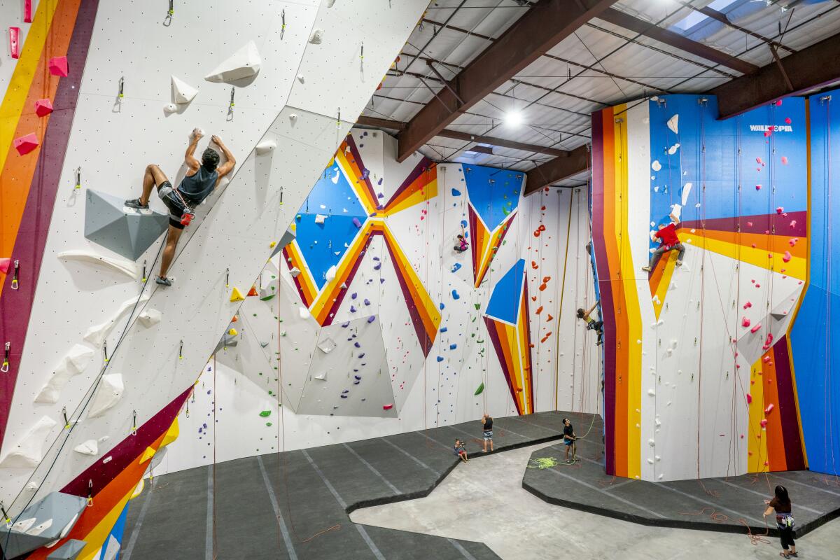 A Touchstone Climbing gym in Pasadena