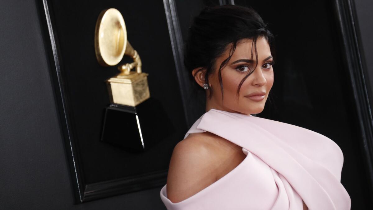 Kylie Jenner attends the Grammy Awards ceremony in February.