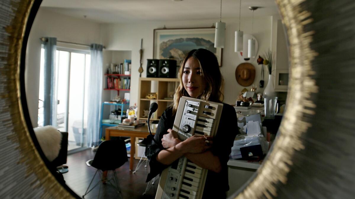 Jennifer Lee, a.k.a. Tokimonsta, in her Koreatown home.