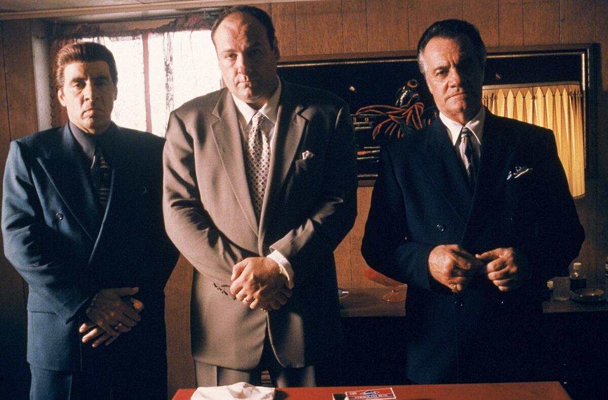 Steven Van Zandt, James Gandolfini and Tony Sirico in the greatest show in the history of television.