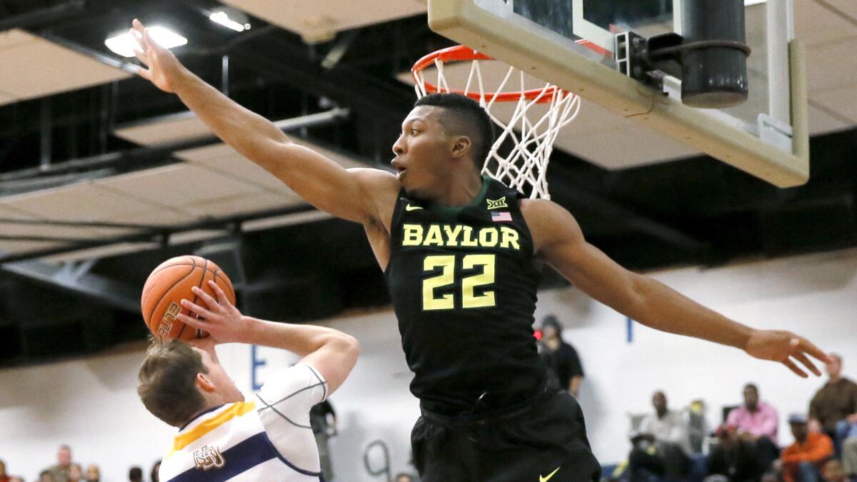 Baylor guard King McClure, shown during a game last season, helped the Bears rally in the second half Friday against Louisville to win the Battle 4 Atlantis title.