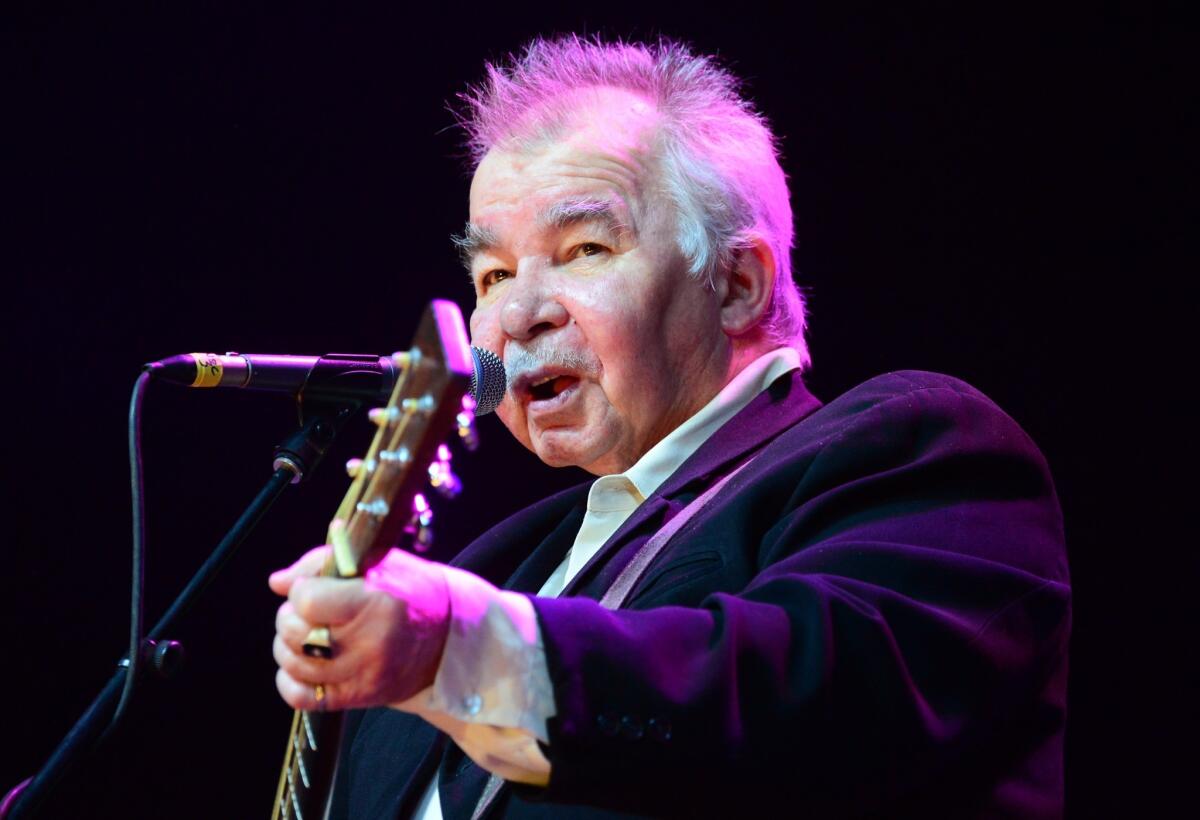 John Prine performs onstage Sunday at Stagecoach in Indio, Calif.