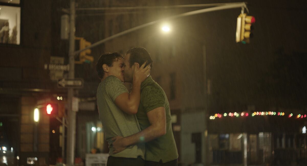 Augustus Prew and Scott Evans in the movie 'Almost Love'